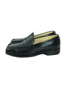 【中古】foot the coacher◆ローファー/US8/BLK/レザー/FTC2112010【シューズ】