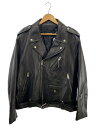 【中古】COACH◆ダブルライダースジャケット/L/牛革/BLK/CL...(4)