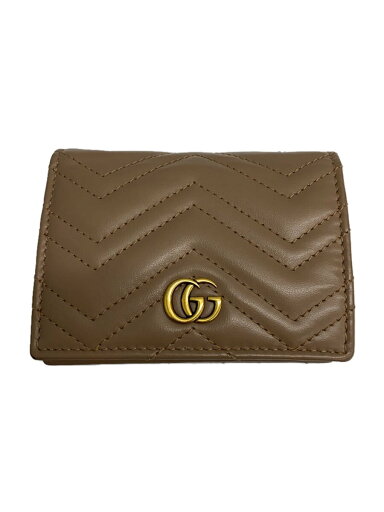 【中古】GUCCI◆2つ折り財布/レザー/ベージュ/レディース/466492・525040【服飾雑貨他】 【中古】GUCCI◆2つ折り財布/レザー/ベージュ/レディース/466492・525040【服飾雑貨他】