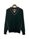 【中古】AMI Alexandre Mattiussi◆v neck sweater/セーター(厚手)/L/ウール/GRN/E17K118.007【メンズウェア】