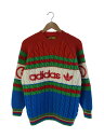 【中古】GUCCI◆ケーブルニット/ロゴ/717722/セーター(厚手)/M/ウール/マルチカラー【メンズウェア】