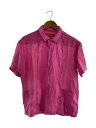 【中古】Supreme◆24SS/Mesh Panel Linen S/S Shirt/半袖シャツ/S/リネン/PNK【メンズウェア】(4)