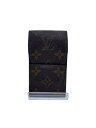 【中古】LOUIS VUITTON◆エテュイ・シガレット_モノグラム_BRW/BRW【服飾雑貨他】