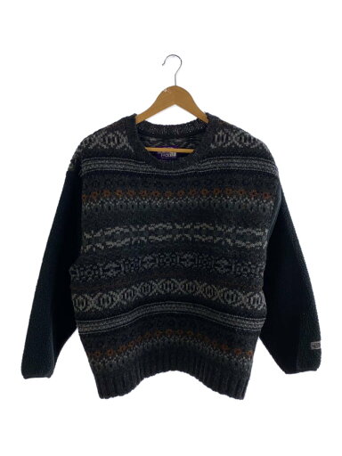 【中古】THE NORTH FACE PURPLE LABEL◆FIELD CREW NECK SWEATER_フィールドクルーネックセーター/--/ウール/BLK//【メンズウェア】 【中古】THE NORTH FACE PURPLE LABEL◆FIELD CREW NECK SWEATER_フィールドクルーネックセーター/--/ウール/BLK//【メンズウェア】