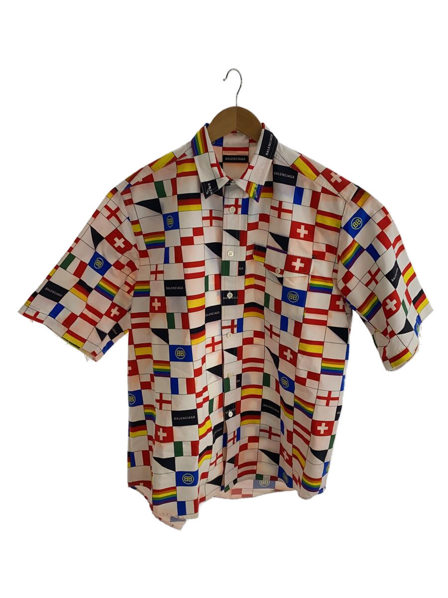 【中古】BALENCIAGA◆18SS/Flags Pocket Shirt