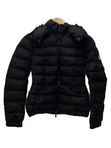 【中古】MONCLER◆ダウンジャケット/0/ナイロン/BLK/無地/142-093-46331-05【レディースウェア】 【中古】MONCLER◆ダウンジャケット/0/ナイロン/BLK/無地/142-093-46331-05【レディースウェア】
