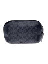 【中古】COACH◆ウエストバッグ/PVC/BLK/総柄/F38749【バッグ】(4)