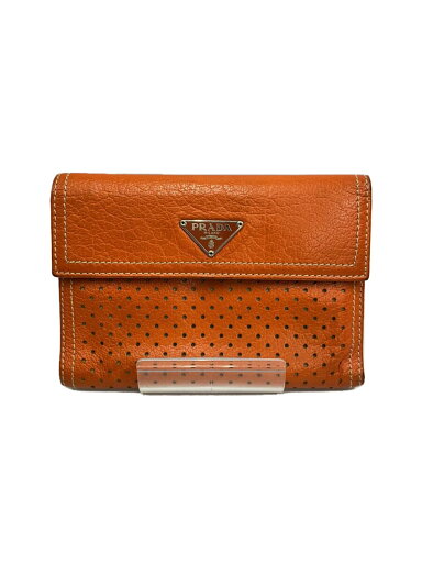 【中古】PRADA◆財布/レザー/ORN/無地/レディース【服飾雑貨他】 【中古】PRADA◆財布/レザー/ORN/無地/レディース【服飾雑貨他】