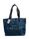 【中古】COACH◆トートバッグ/デニム/BLU/無地/M1877-F67415【バッグ】(4)