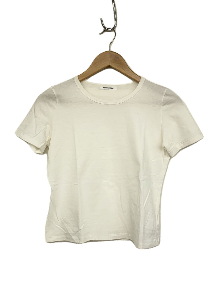 【中古】FUMIKA UCHIDA◆Tシャツ/M/コットン/WHT/無地/FU-P-CS008//【レディースウェア】
