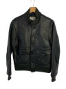 【中古】AND FAMILY◆レザージャケット・ブルゾン/40/牛革/BLK【メンズウェア】