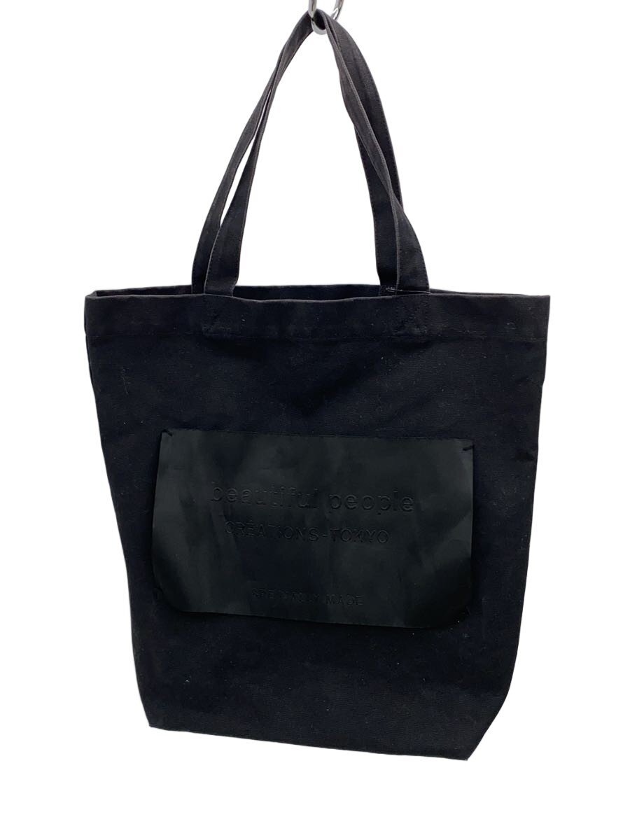 Rakuten - 【中古】beautiful people◆トートバッグ/キャンバス/BLK/7115611951【バッグ】