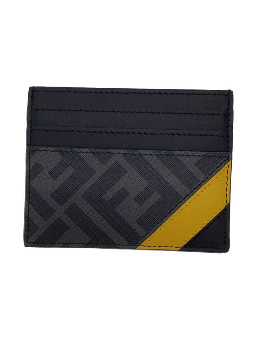 Rakuten - 【中古】FENDI◆カードケース/レザー/BLK/総柄/メンズ/ダイアゴナル/ズッカ柄【服飾雑貨他】