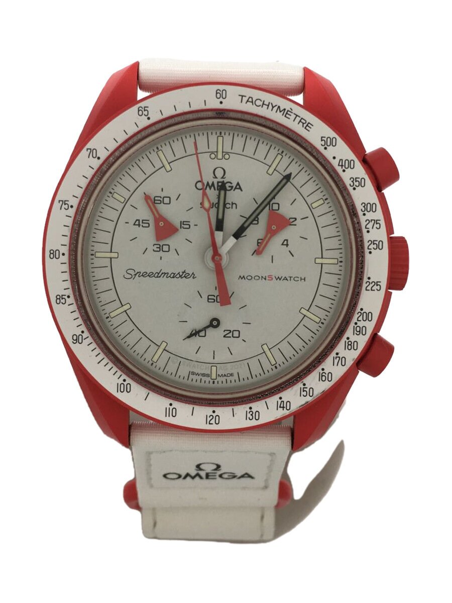 【中古】OMEGA◆OMEGA×SWATCH_ムーンス