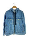 【中古】FACETASM◆DENIM HOODED JACKET/3/デニム/IDG/無地/KGO-JK-M06【メンズウェア】