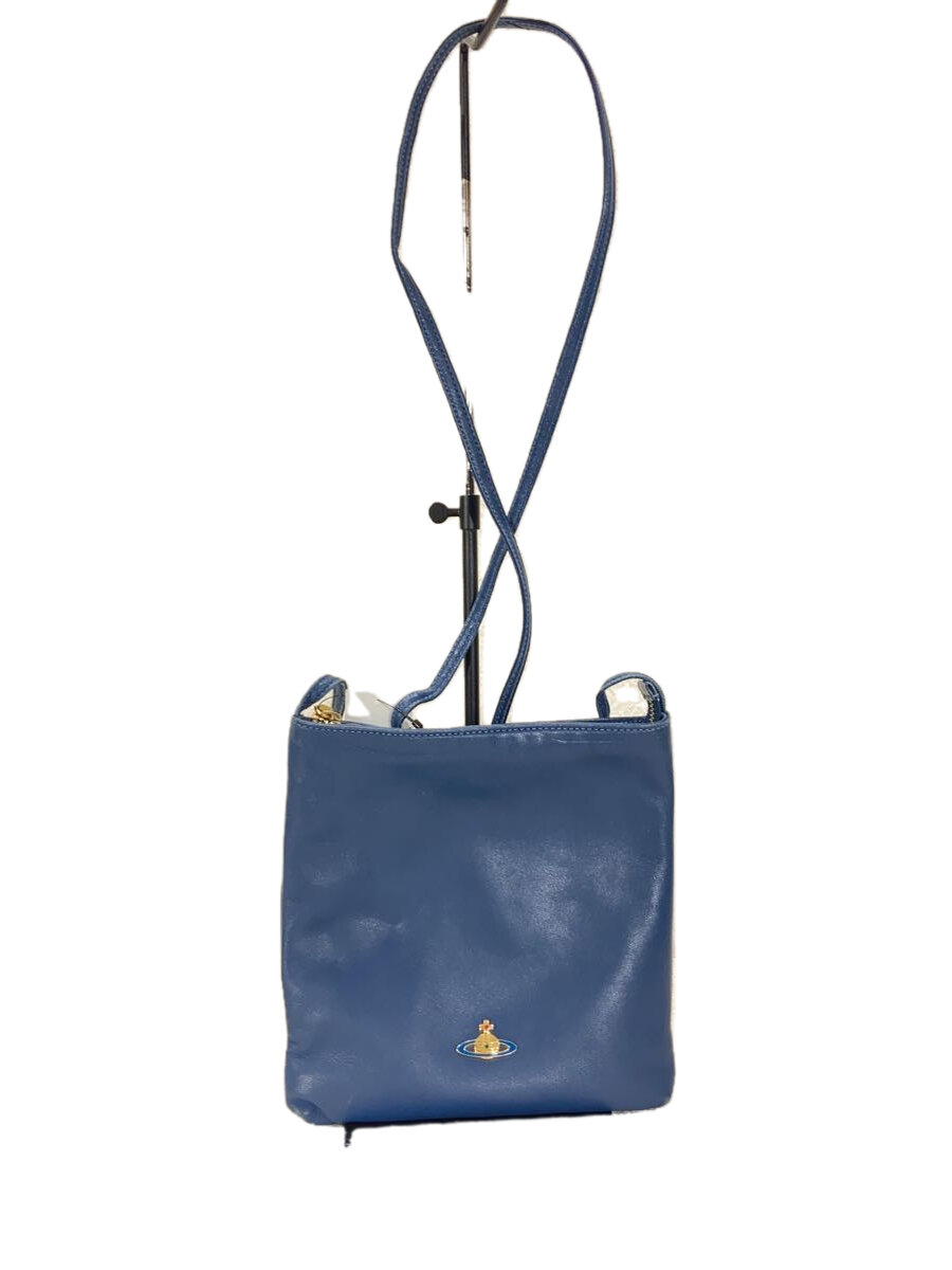【中古】Vivienne Westwood◆ショルダーバッグ/レザー/NVY【バッグ】