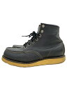 【中古】RED WING◆エンジニアブーツ/BLK/レザー【シューズ】