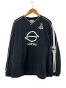 【中古】TAKAHIROMIYASHITA TheSoloist.◆back gusset sleeve v-neck football shirt/46/ナイロン/BLK【メンズウェア】