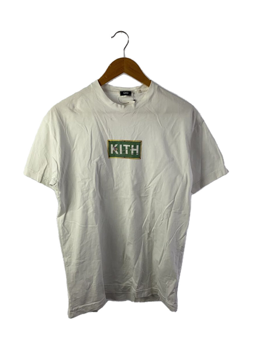 【中古】KITH◆Tシャツ/XS/コットン/WHT【メンズウェア】
