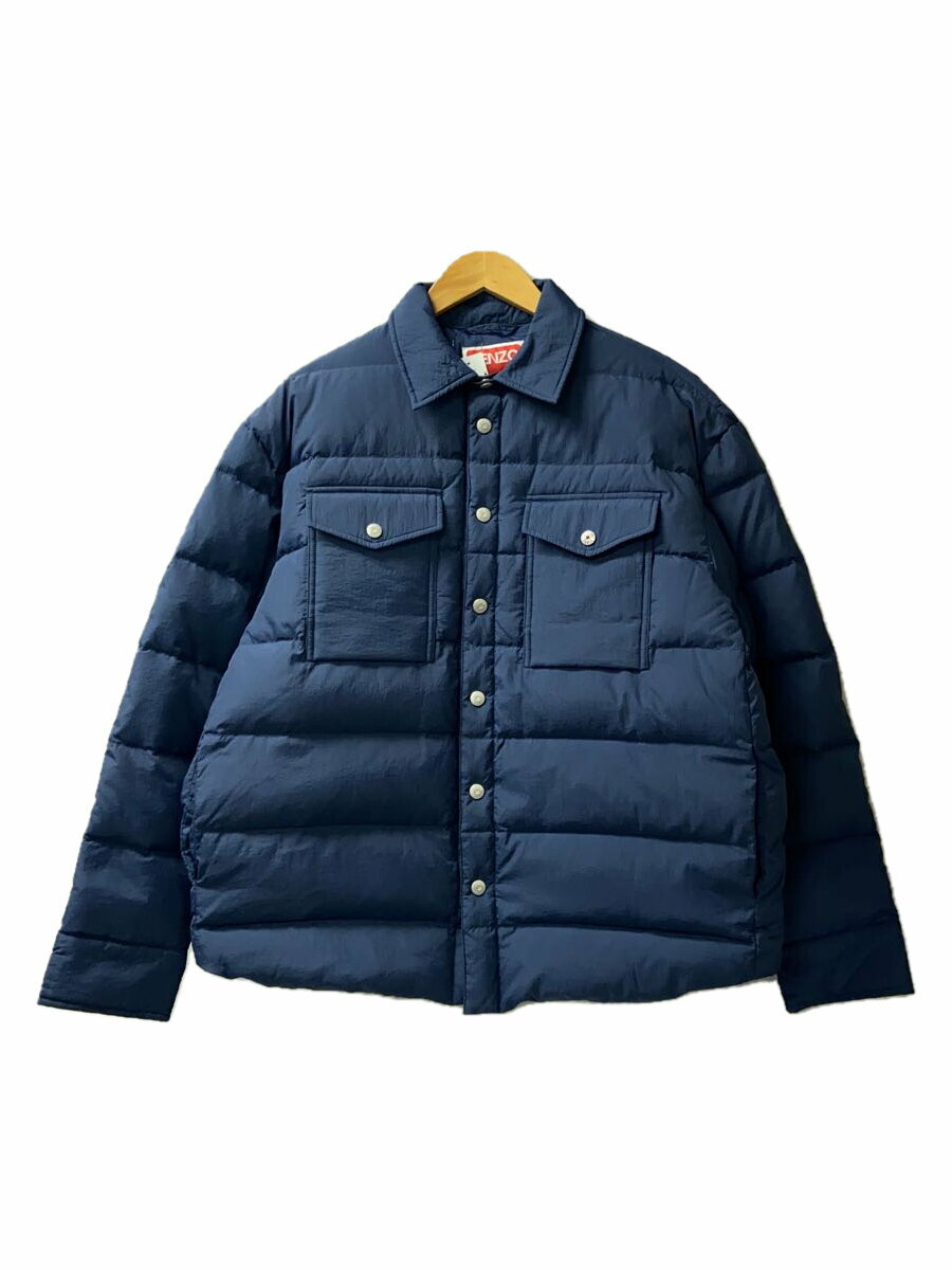 【中古】KENZO◆Quilted Padded Shirt/M/ナイロン/NVY/FE65OU1429NI【メンズウェア】