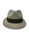 【中古】STETSON◆ハット/M/ポリエステル/BEG/メンズ/SE116-19S61【服飾雑貨他】