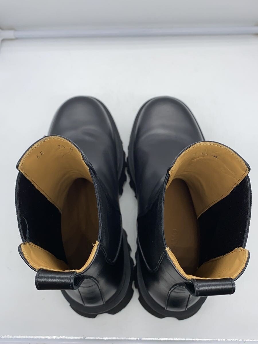 【中古】Salvatore Ferragamo◆サイドゴアブーツ/UK7.5/BLK/レザー//【シューズ】