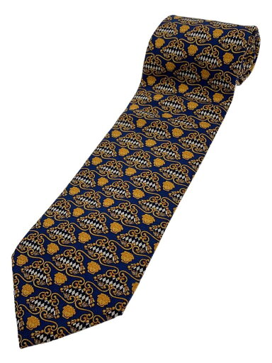 【中古】GIANNI VERSACE◆ネクタイ/シルク/NVY/総柄/メンズ【服飾雑貨他】 【中古】GIANNI VERSACE◆ネクタイ/シルク/NVY/総柄/メンズ【服飾雑貨他】