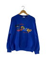 【中古】Disney◆90s/WALT DISNEY World/スウェット/--/コットン/BLU/プリント【メンズウェア】