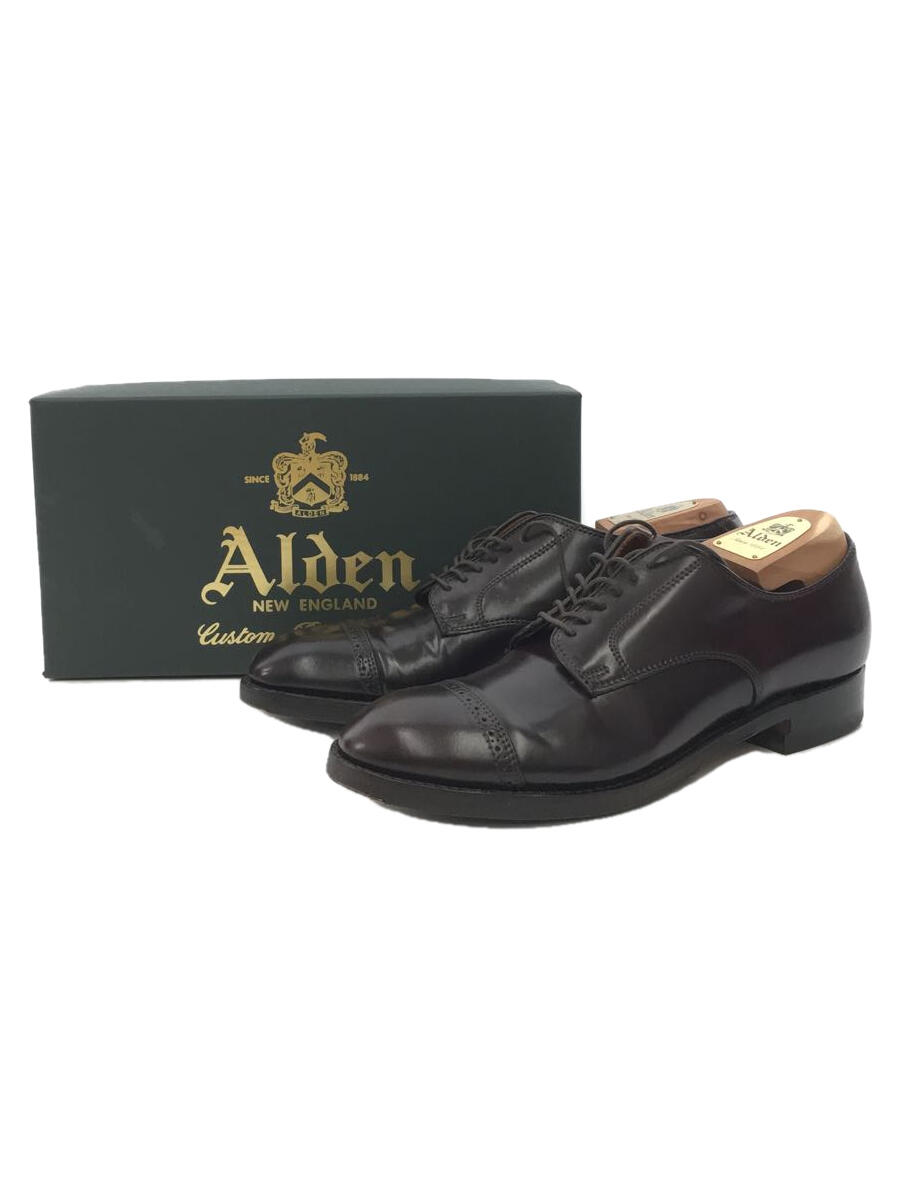 【中古】Alden◆モディファイドラスト/パンチドキャップトゥ/--/ブラウン/レザー/56201//【シューズ】