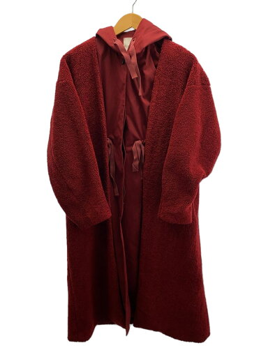 【中古】CLANE◆MILITARY LAYER BOA COAT/1/ポリエステル/RED/15101-0081/ボアつぶれ有【レディースウェア】 【中古】CLANE◆MILITARY LAYER BOA COAT/1/ポリエステル/RED/15101-0081/ボアつぶれ有【レディースウェア】
