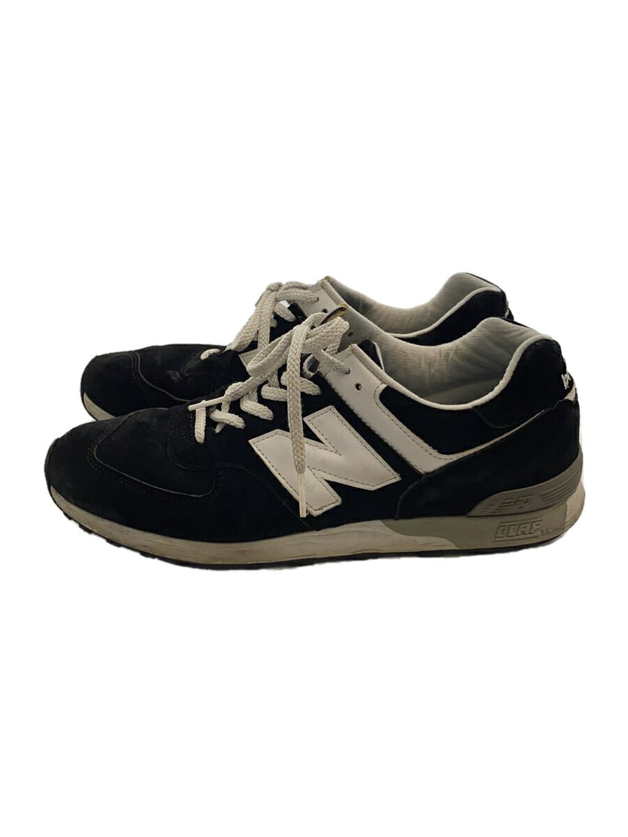 【中古】NEW BALANCE◆M576/ブラック/US8.5/BLK/スウェード【シューズ】