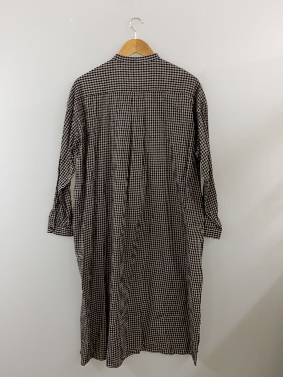 【中古】DANTON◆長袖ワンピース/38/コットン/BLK/チェック/EA-478【レディースウェア】