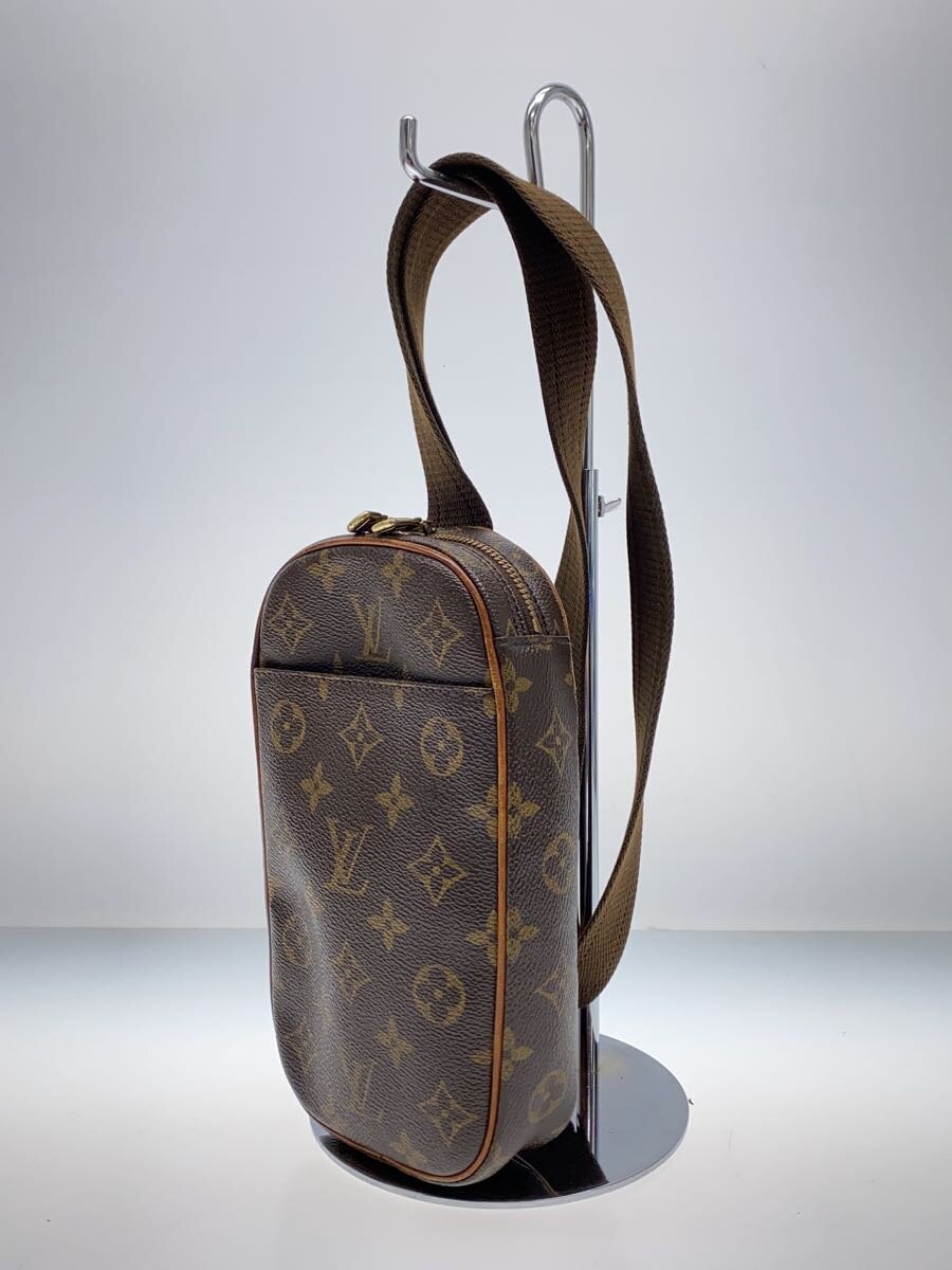 【中古】LOUIS VUITTON◆ポシェット・ガンジュ_モノグラム・キャンバス_BRW/PVC/BRW/総柄【バッグ】 2