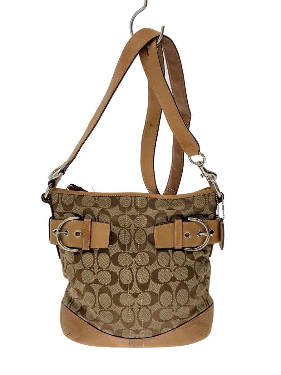 B, C, D, G, J, L, S, T, Z - 【中古】COACH◆ショルダーバッグ/レザー/CML/M0767-F03574【バッグ】