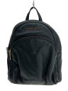 【中古】MICHAEL KORS◆リュック/レザー/BLK/無地/35S7GAYB1L【バッグ】