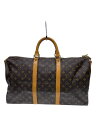 【中古】LOUIS VUITTON◆キーポル・バンドリエール50_モノグラム・キャンバス_BRW/PVC/BRW/総柄//【バッグ】