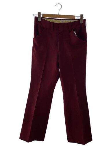 【中古】ブーツカットパンツ/--/コットン/RED/無地【メンズウェア】 【中古】ブーツカットパンツ/--/コットン/RED/無地【メンズウェア】