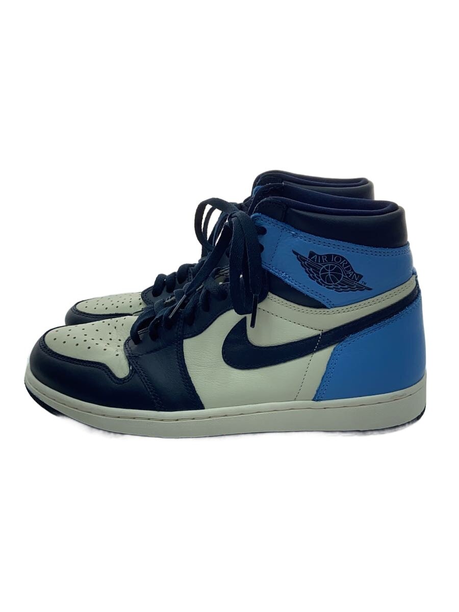 NIKE◆AIR JORDAN 1 RETRO HIGH OG/555088-140/ホワイト/28cm/WHT