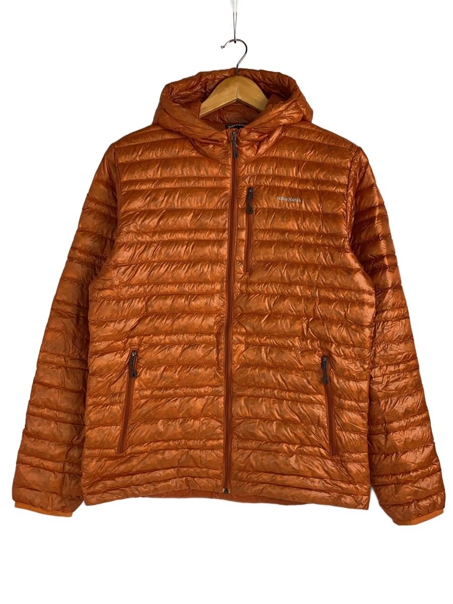 【中古】patagonia◆ウルトラライトダウンジャケット/S/ナイロン/オレンジ/無地/84765fa11【メンズウェア】