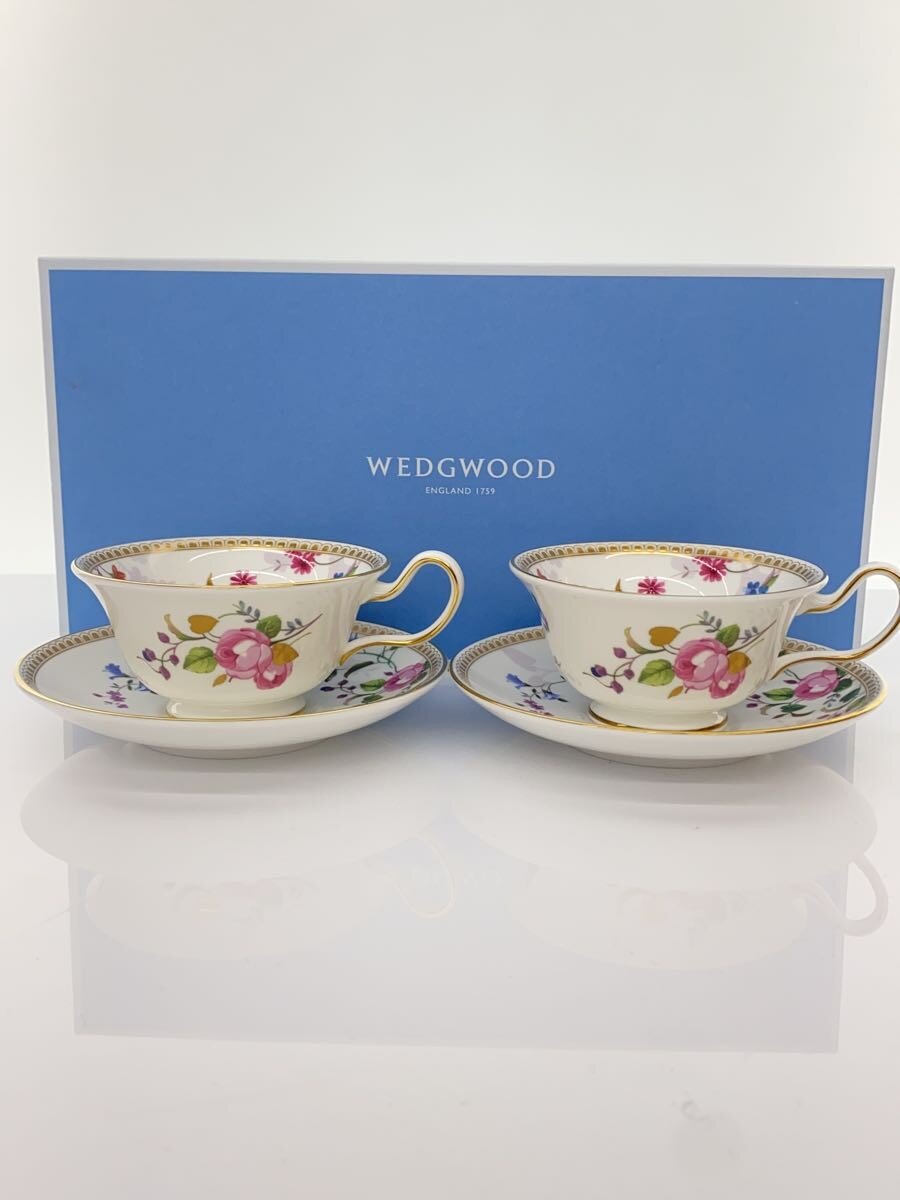 【中古】WEDGWOOD◆カップ&ソーサー/2点セット/WHT//【キッチン用品】