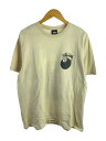 【中古】STUSSY◆Tシャツ/L/コットン/BEG/プリント【メンズウェア】