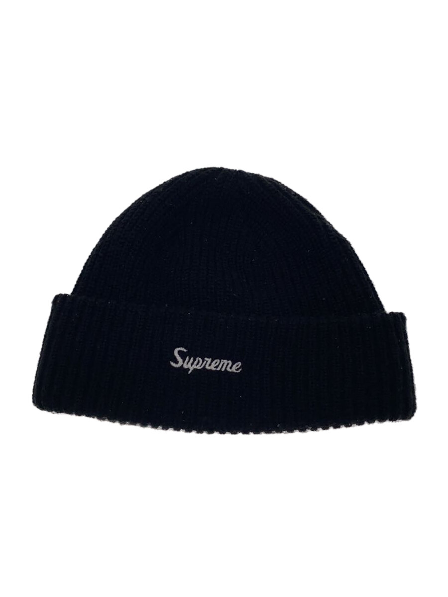 【中古】Supreme◆24FW/loose gauge beanie/ニットキャップ/--/アクリル/BLK/メンズ【服飾雑貨他】