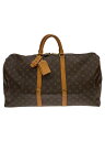 【中古】LOUIS VUITTON◆キーポル55_モノグラム・キャンバス_BRW/PVC/BRW【バッグ】