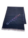 【中古】GIVENCHY◆マフラー/ウール/BLK/メンズ【服飾雑貨他】
