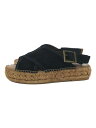 【中古】Gaimo espadrilles◆サンダル/35/BLK【シューズ】