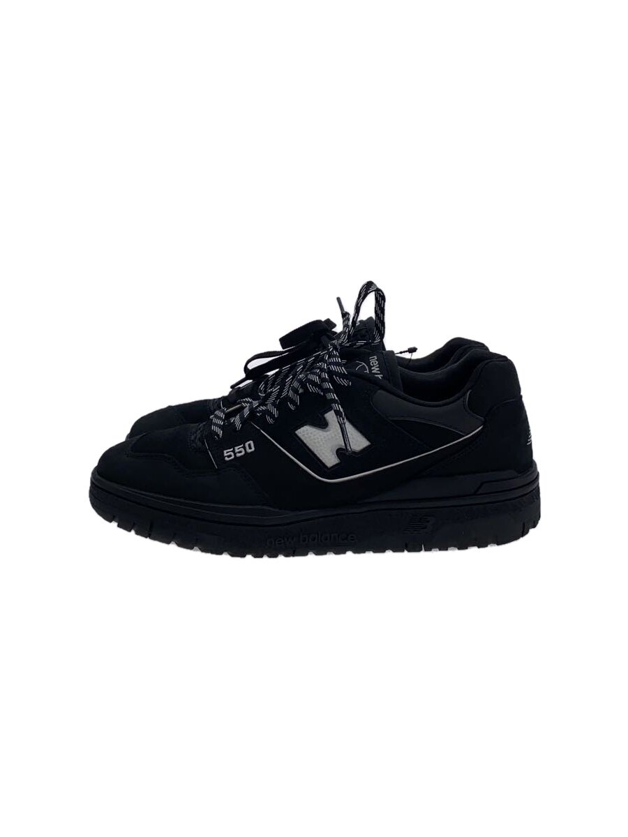 NEW BALANCE◆BB550ATM BLACK/ブラック/26cm/BLK/ATOMOS別注/かかとソール減り有//
