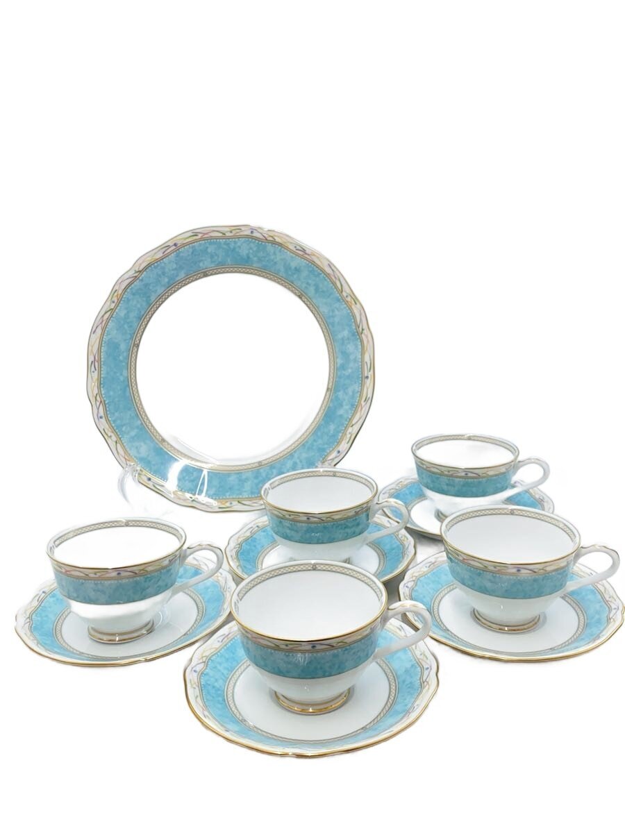 Rakuten - 【中古】Noritake◆カップ&ソーサー/6点セット/BLU【キッチン用品】