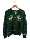 【中古】POLO RALPH LAUREN◆ニット・セーター(厚手)/L/ウール/GRN/総柄【メンズウェア】(4)