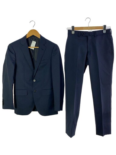 【中古】THE SUIT COMPANY◆スーツ/--/ウール/NVY/ストライプ/HTE736/2ボタン【メンズウェア】 【中古】THE SUIT COMPANY◆スーツ/--/ウール/NVY/ストライプ/HTE736/2ボタン【メンズウェア】
