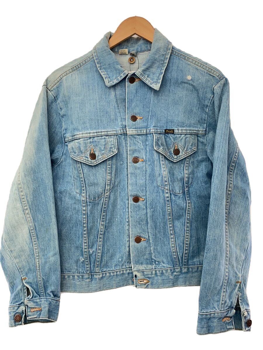 【中古】WRANGLER◆70s/3rd/デニムジャケット/Gジャン/size:42/コットン/BLU/無地【メンズウェア】